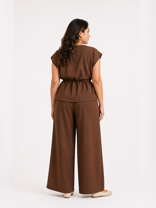 Tie-Up Lounge Set - Brown
