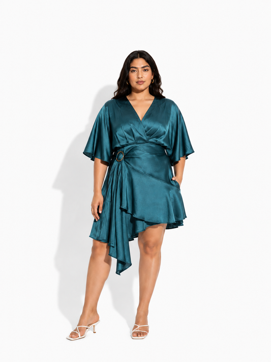 Evana Satin Mini Dress