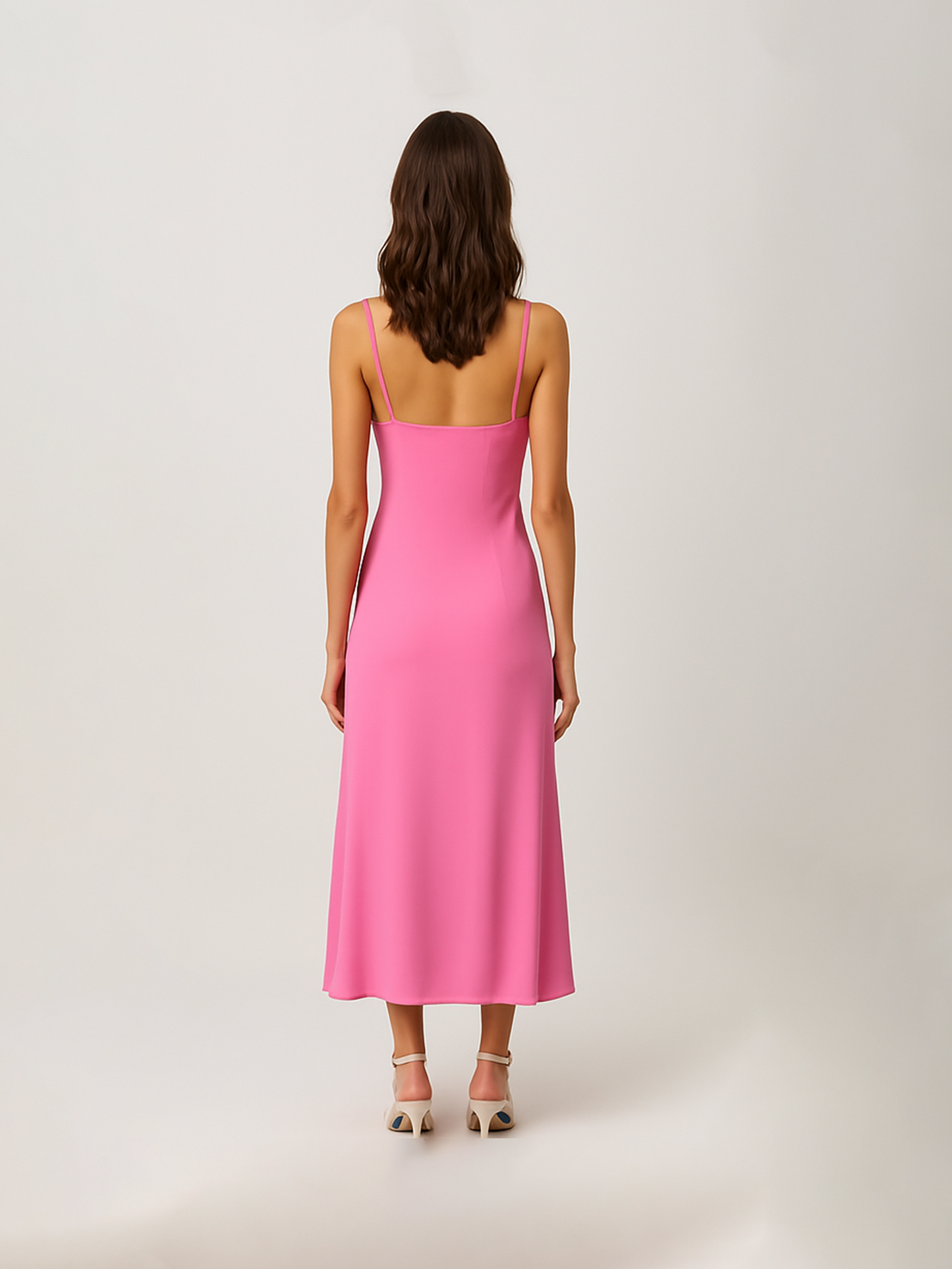 Pink Ruffled Sip Dress