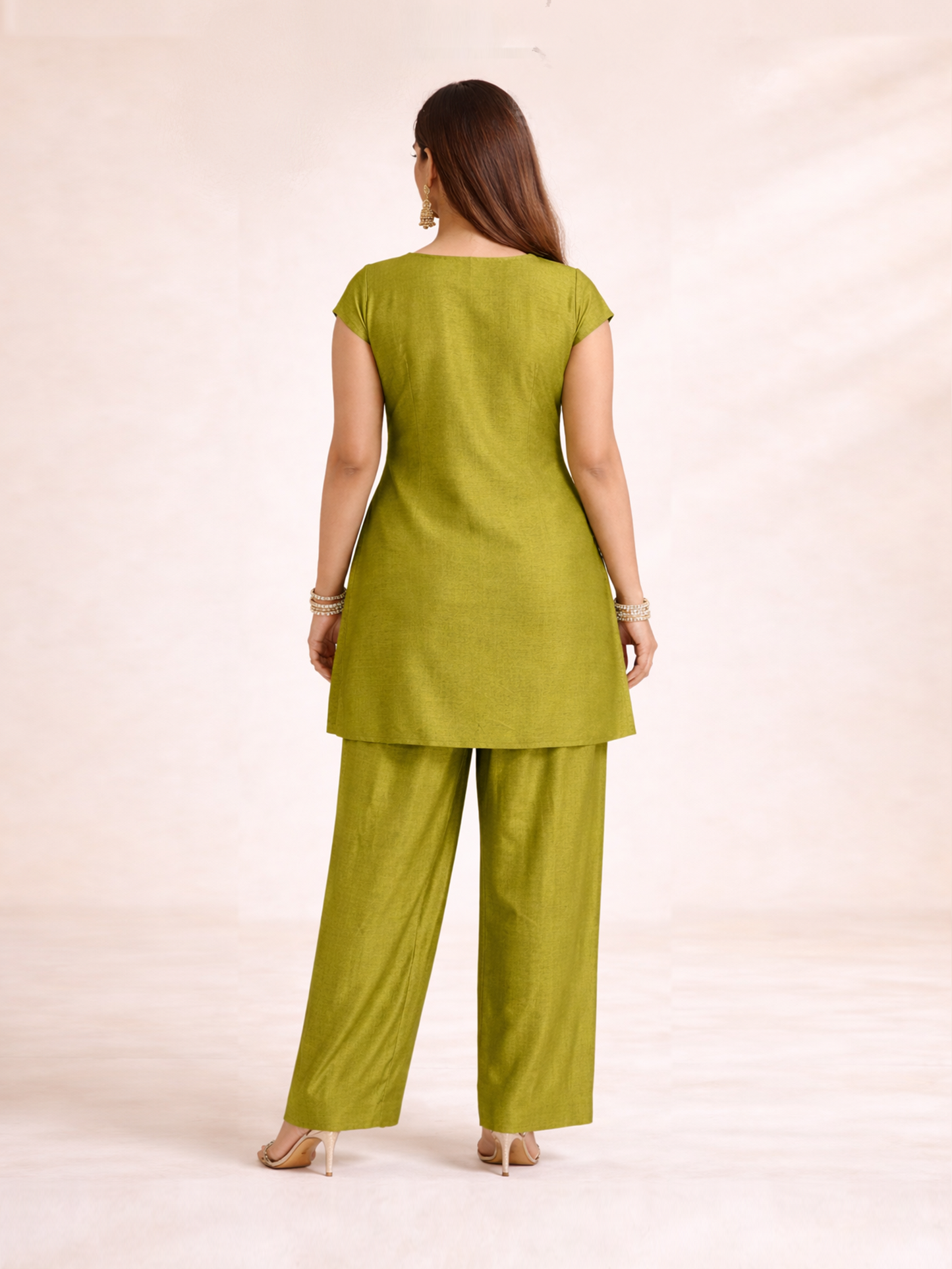 Modern Muse Kurta Set - Green