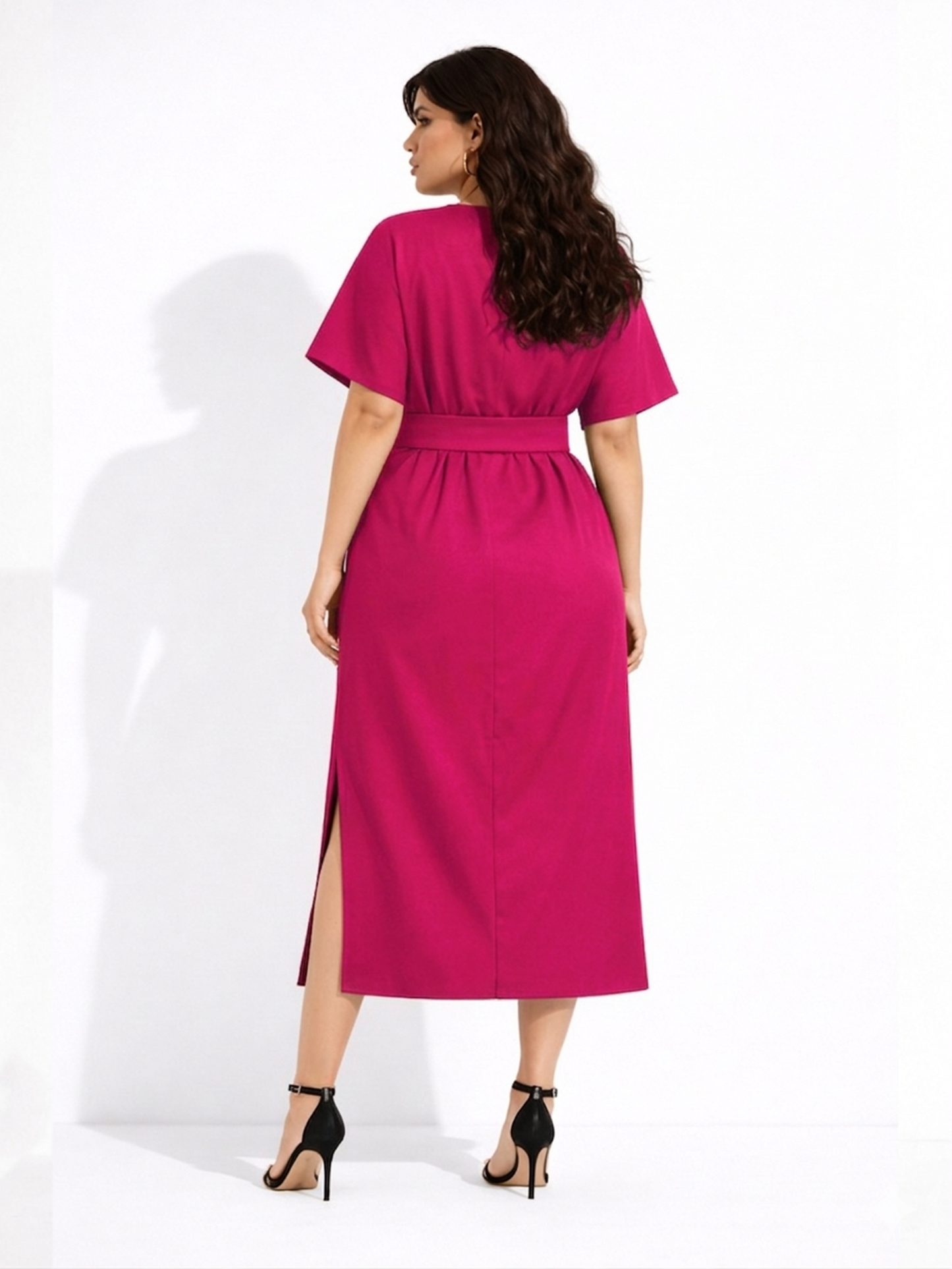 Sienna Wrap Elegance Dress - Pink