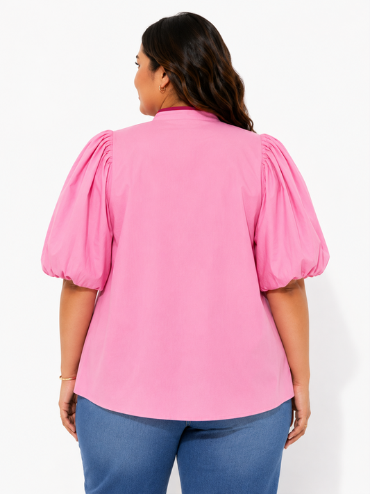 Chinese Tie Up Top - Pink