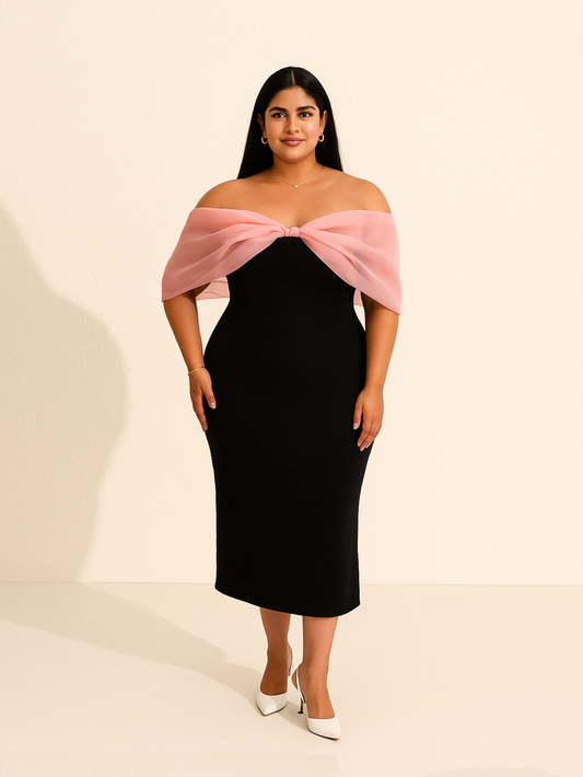Pink Barbie Sleeves Dress