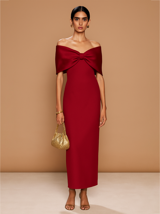 Red Bow Dress by Backup Studio