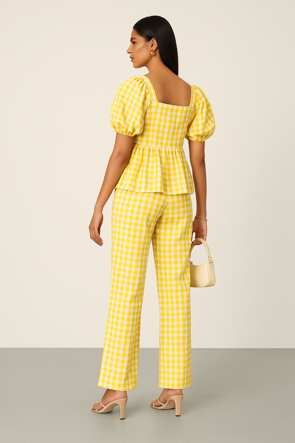 Yellow Gingham Co-ord Set