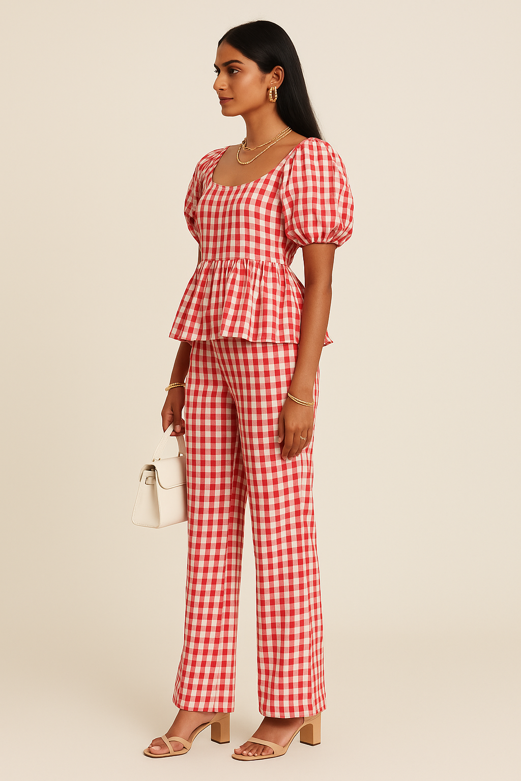 Red Gingham Co-ord Set