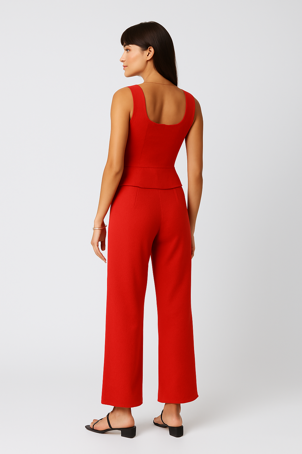 Red Vest and Pants Set