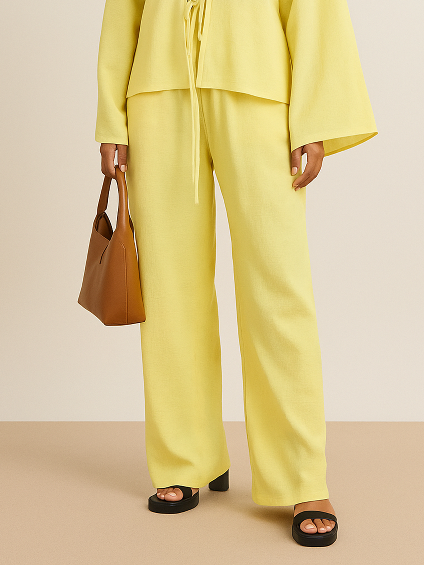 Yellow Cotton Pants