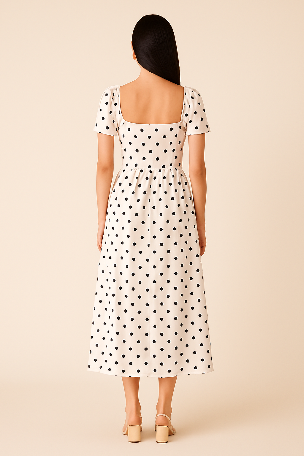 Polka Dots A Line Dress