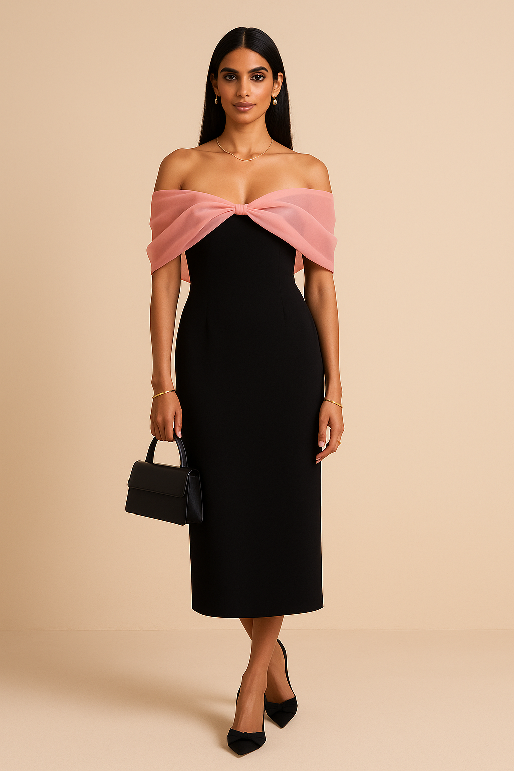 Pink Barbie Sleeves Dress