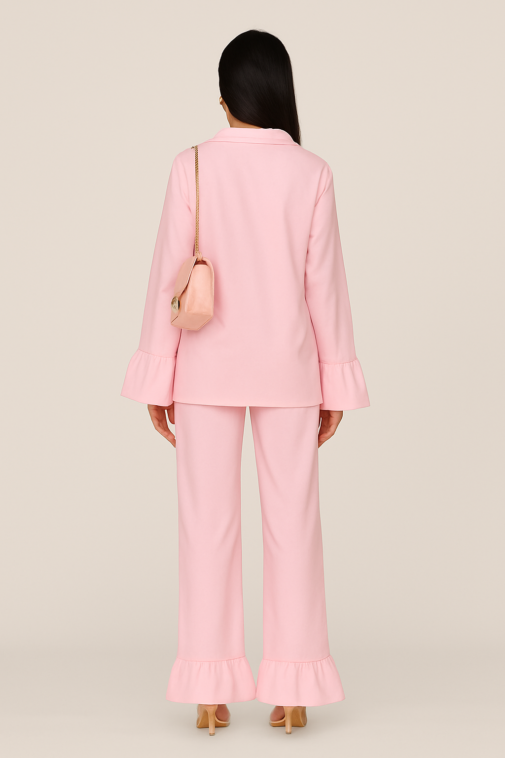 Pink Ruffle Top