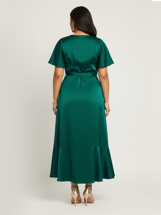 Gloria Wrap Dress - Green