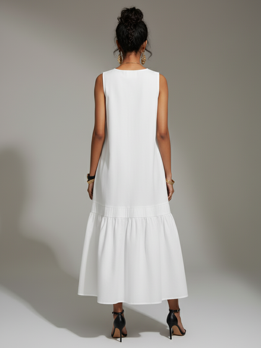 Lana Ivory Tiered Dress