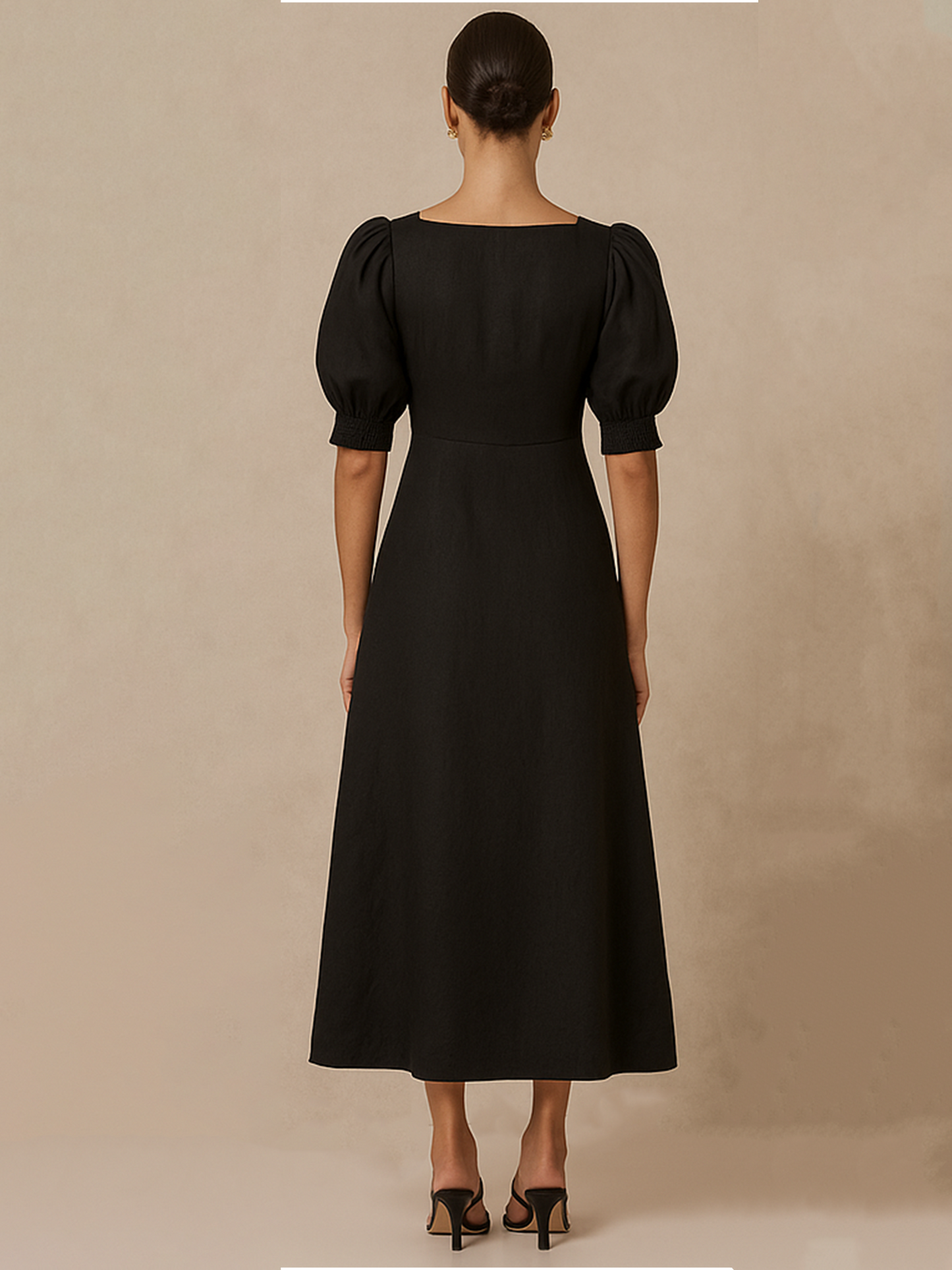 Black Puff Dress