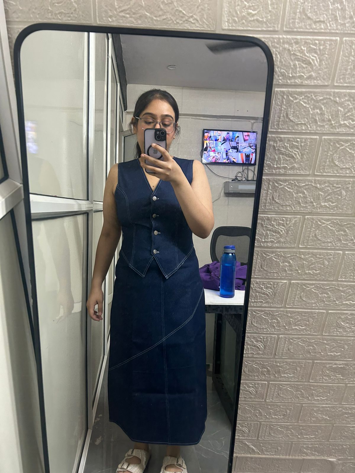 Denim Maxi Skirt