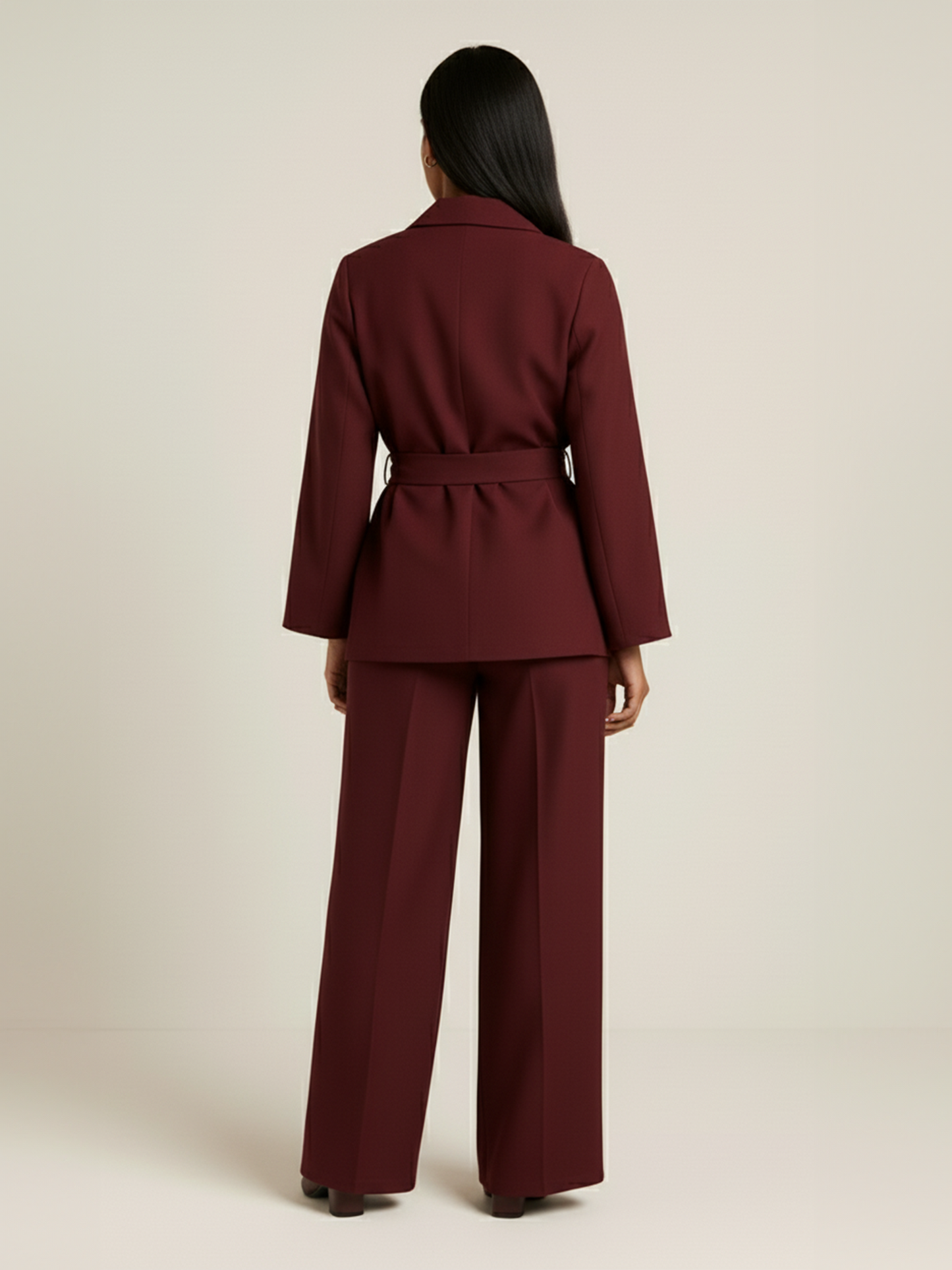 The Luxe Wrap Suit - Red