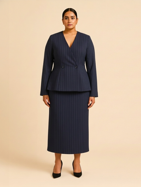 Chic Hustler Co-ord Set - Navy