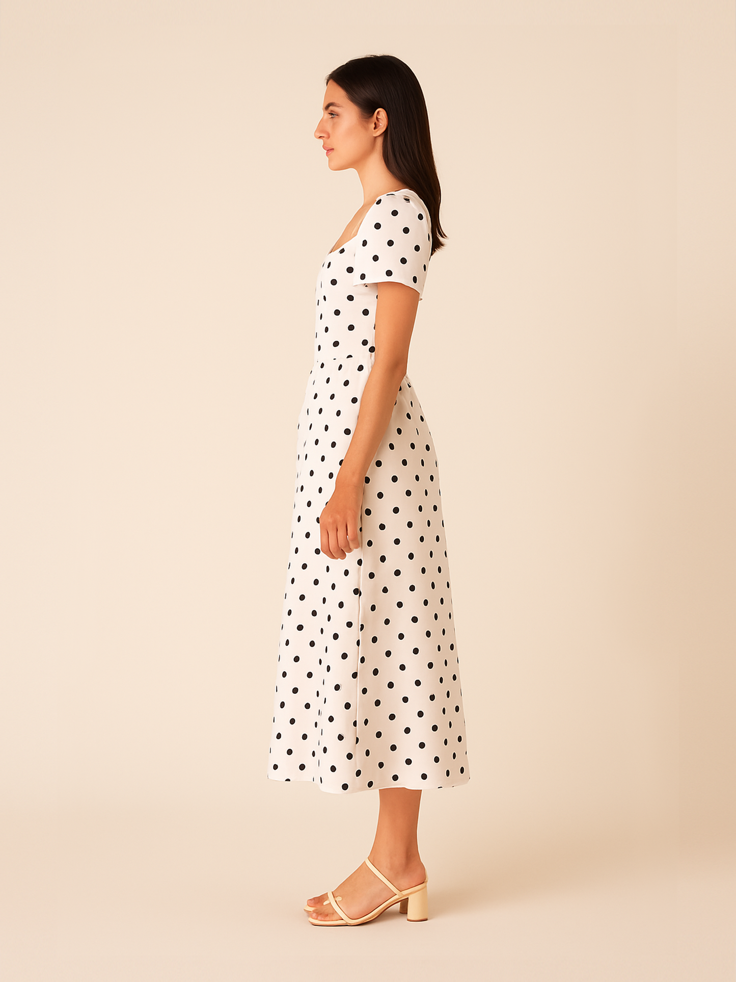 Polka Dots A Line Dress