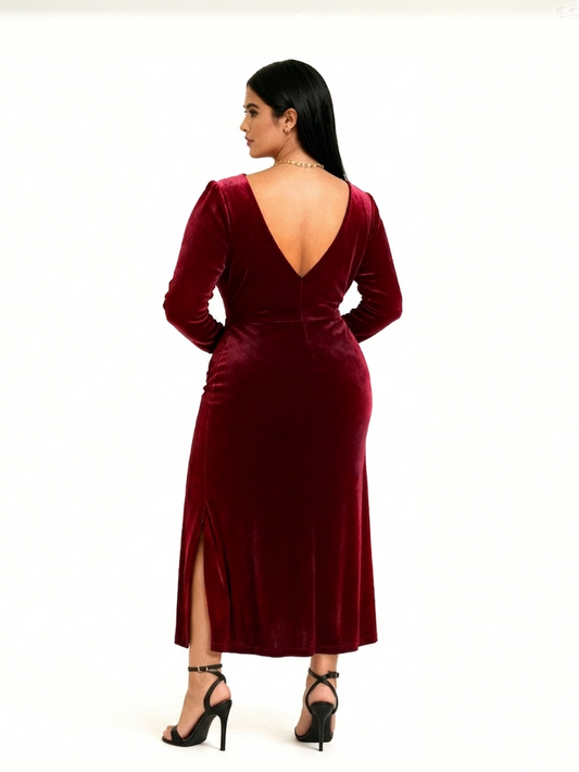 Velvet Empress Gown - Red
