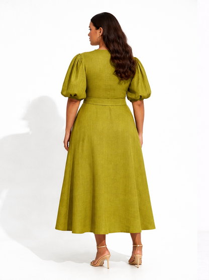Elegant Ease Dress - Green