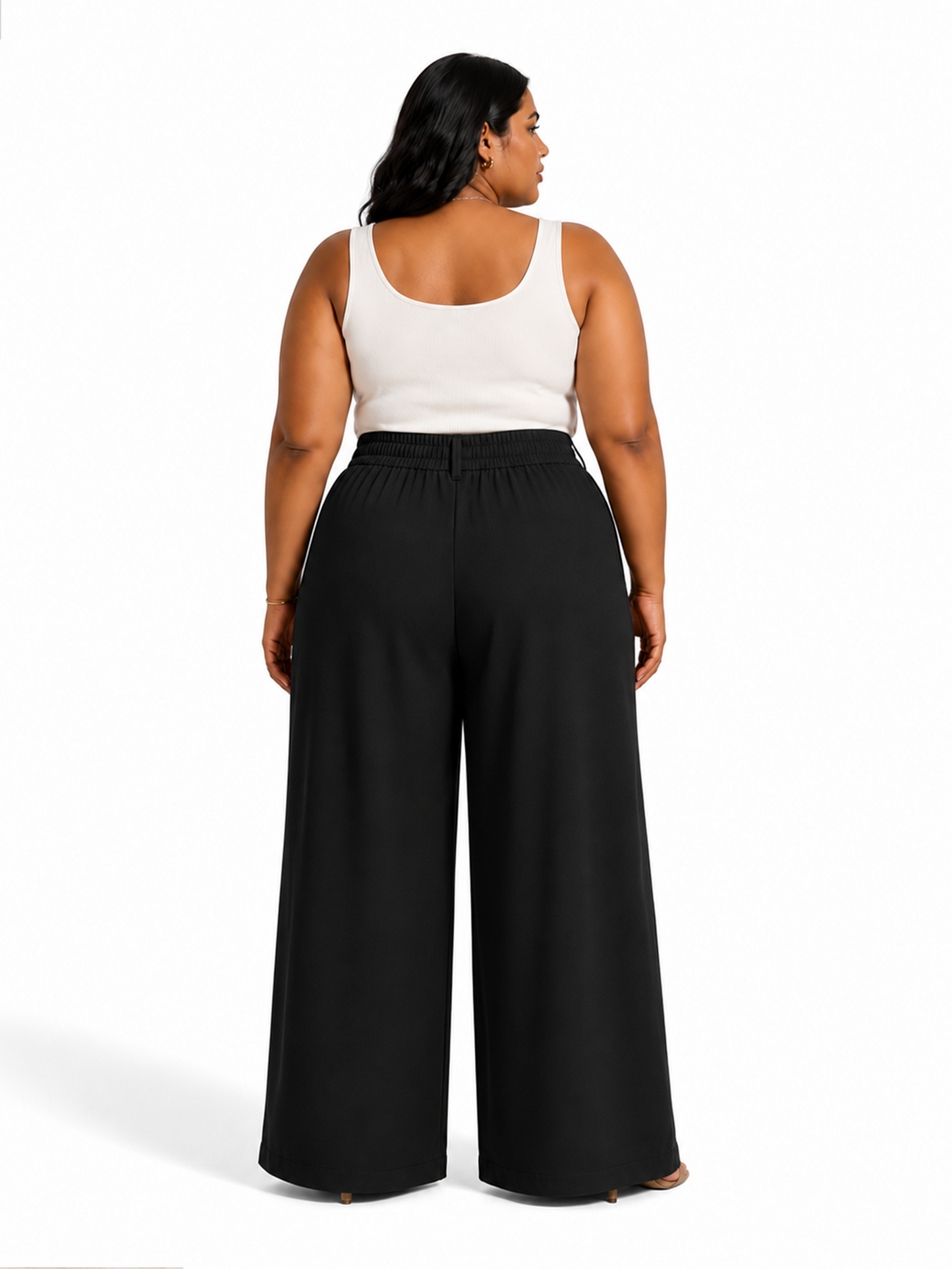 Korean Pleated Pants - Black