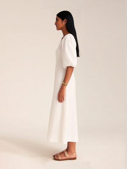 Ivory A Line Dress