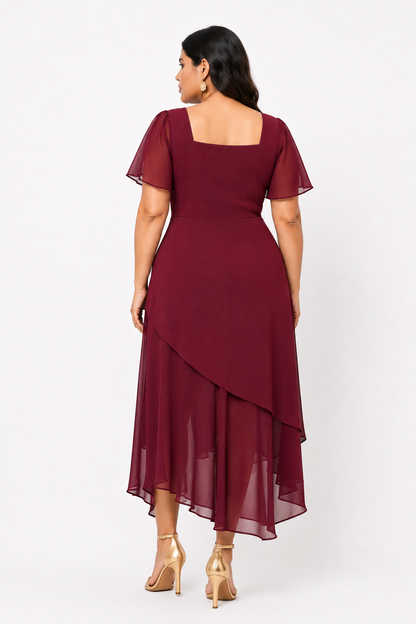 Slit Midi Dress