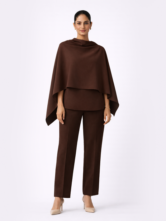 Mocha Drape Co-Ord Set