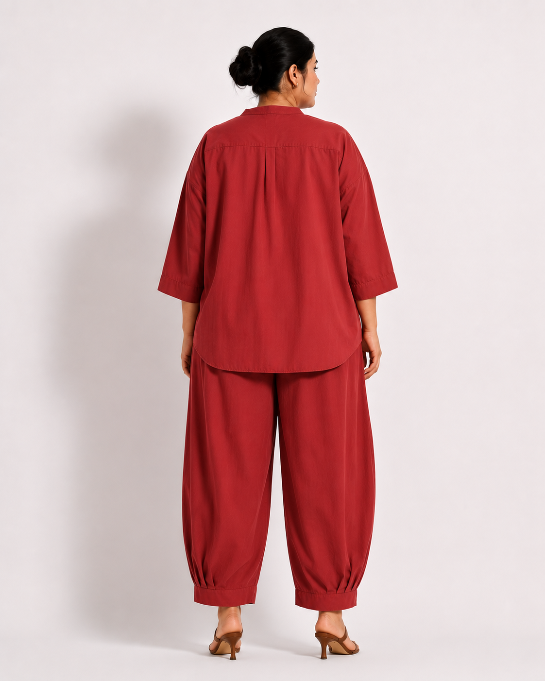 Nysha Short Kurta Set - Red