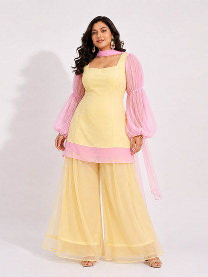 Jasmine Sheer Kurta Set