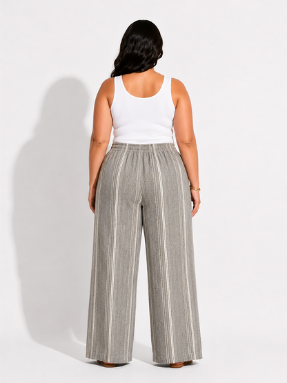 Linen Pants - Grey