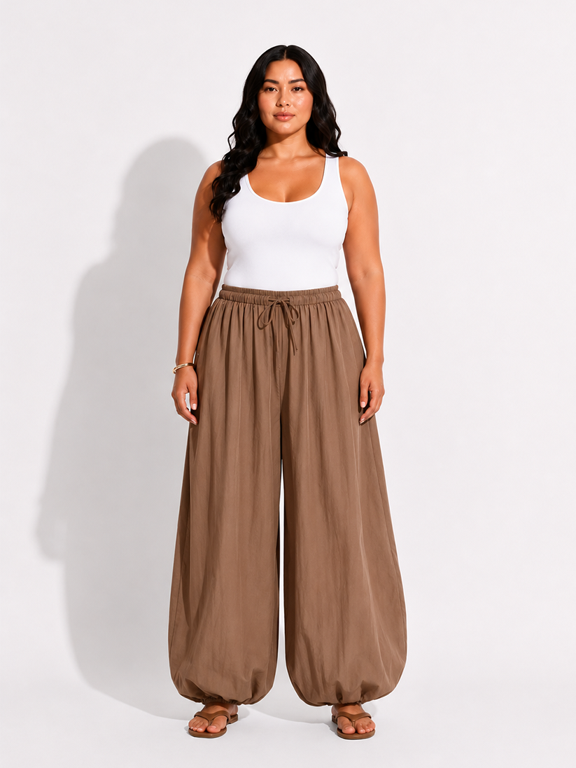 Balloon Pants - Brown