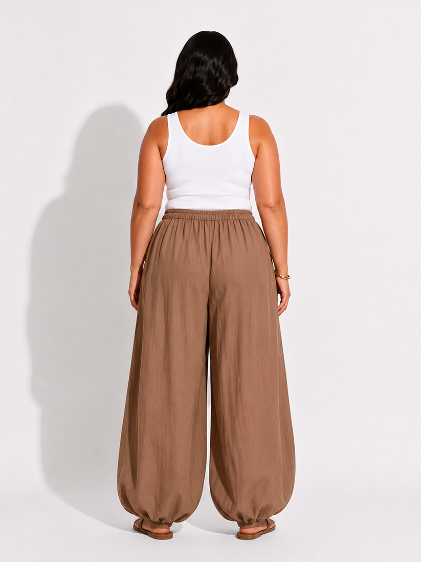 Balloon Pants - Brown