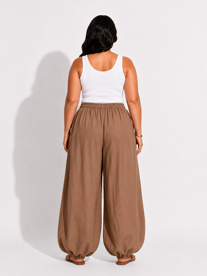Balloon Pants - Brown