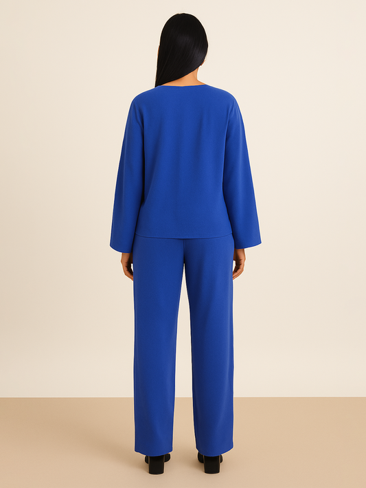 Blue Cotton Pants
