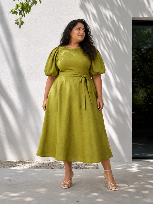 Elegant Ease Dress - Green