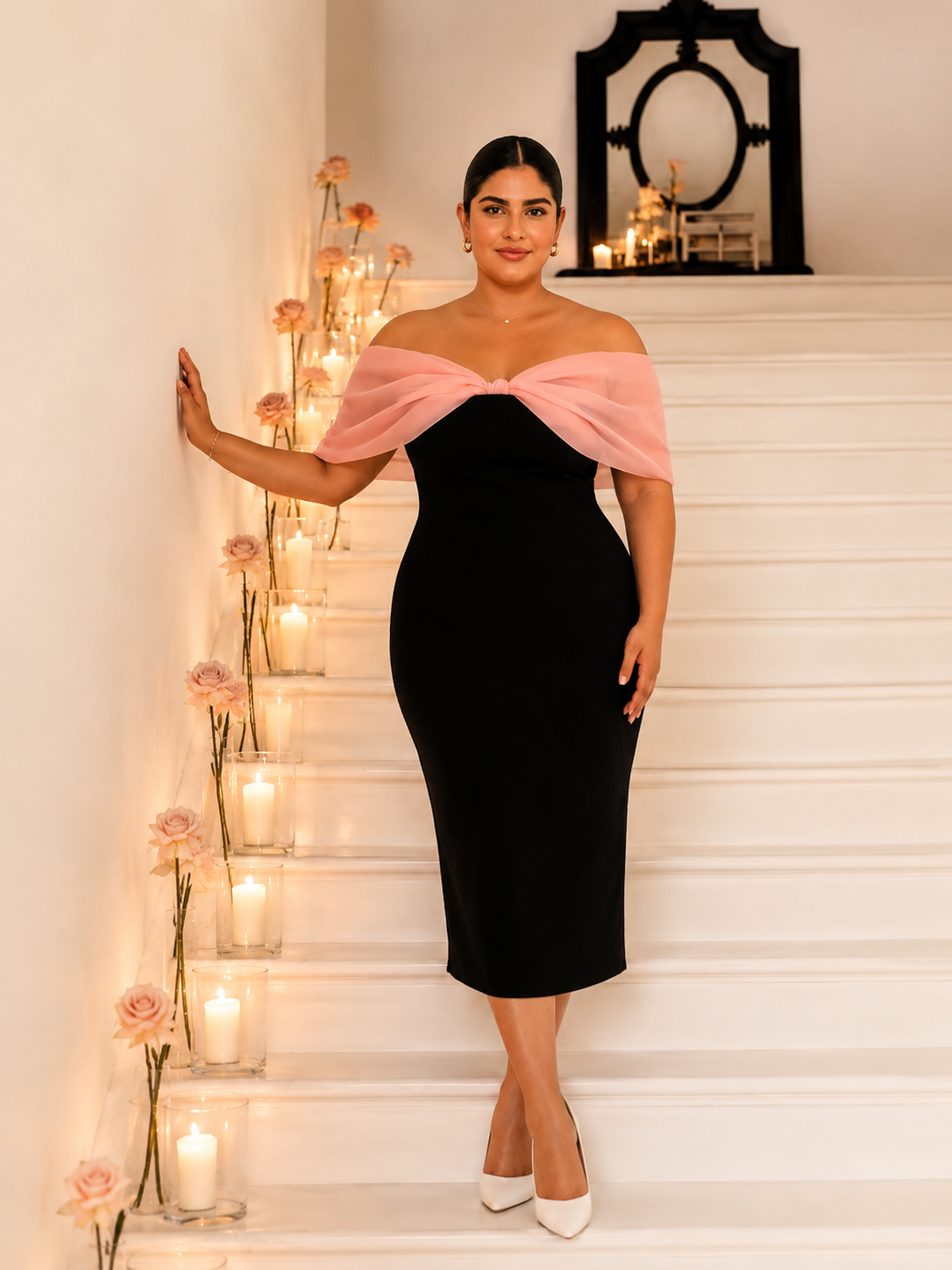Pink Barbie Sleeves Dress