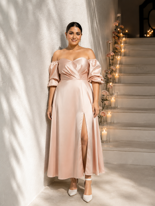 Alice Maxi Dress- Peach