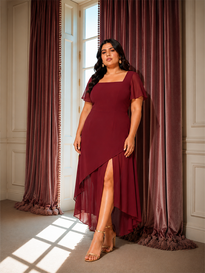Slit Midi Dress