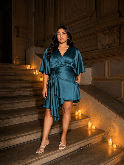 Evana Satin Mini Dress