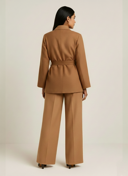The Luxe Wrap Suit - TAN