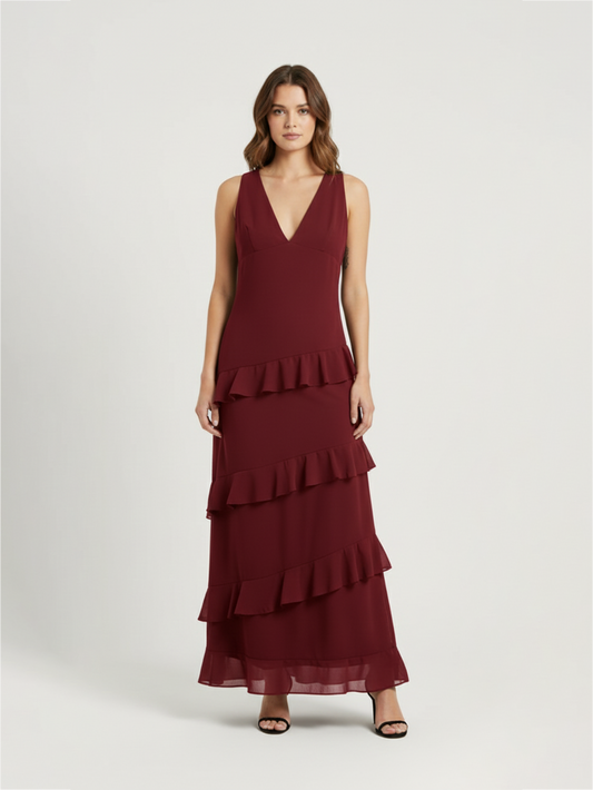 Rosa Maxi Dress Red