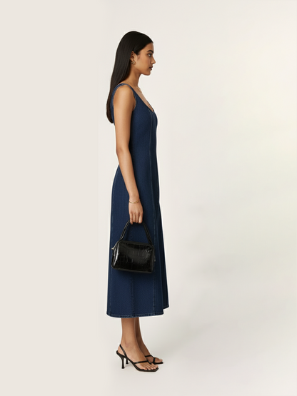 Panelled Denim Dress