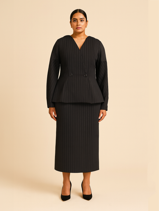 Chic Hustler Co-ord Set - Black