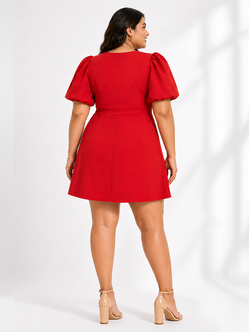 Red and Pink Bows Dress