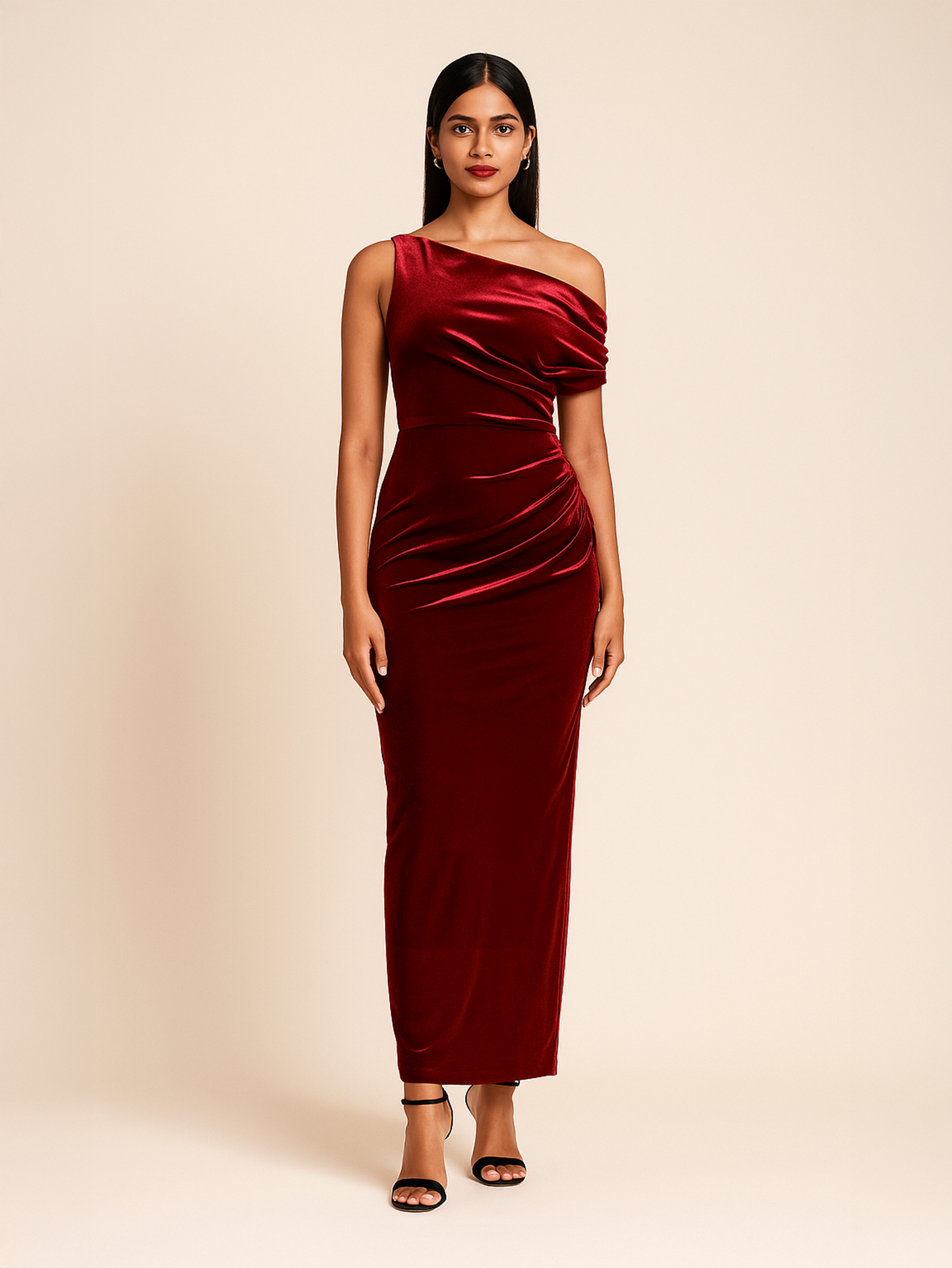 Velvet Red Enigma Dress
