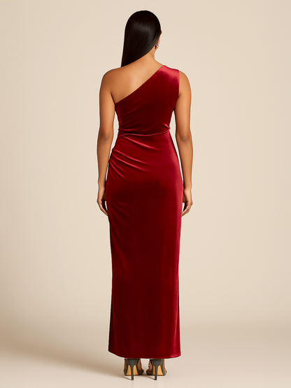 Velvet Red Enigma Dress