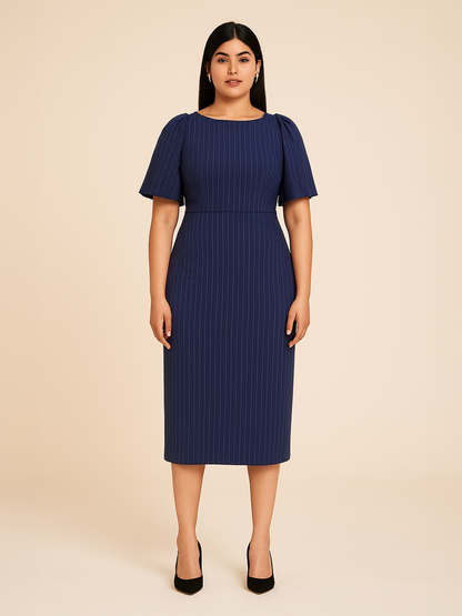 Twilight Grace Midi - Navy