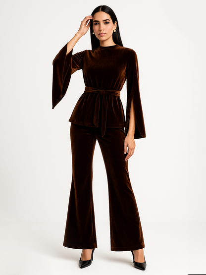Hazel Velvet Co-ord Set