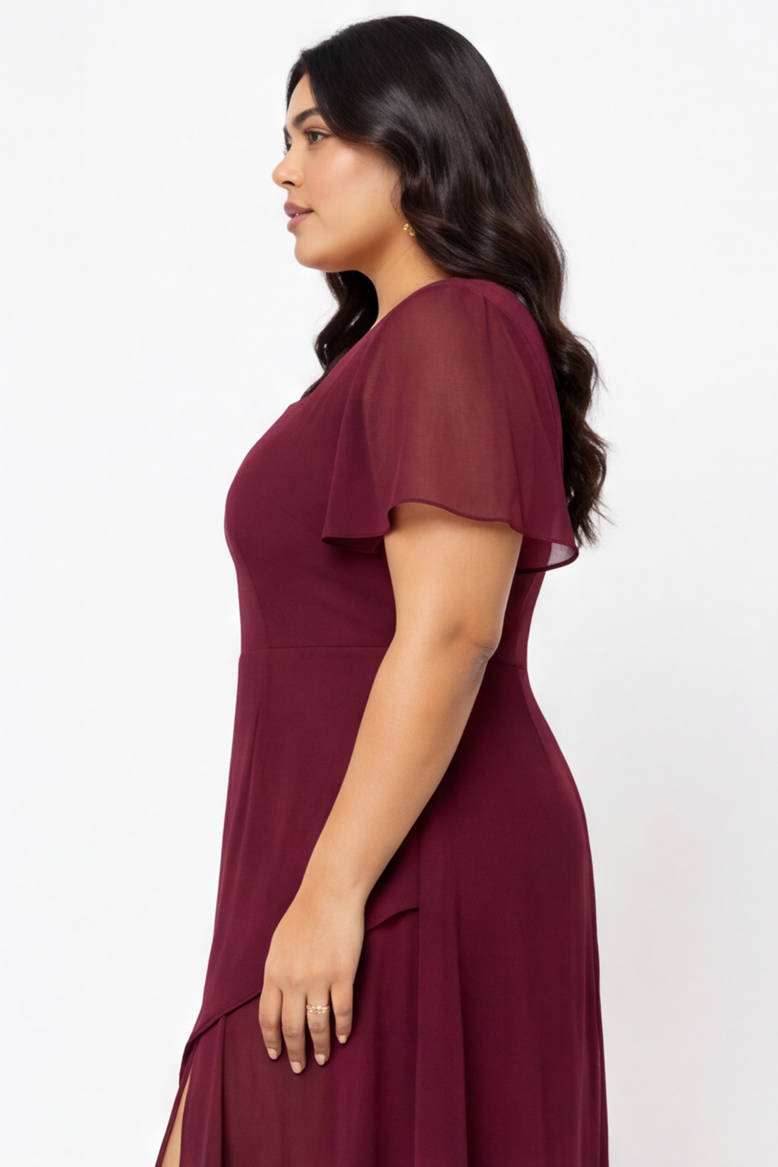Slit Midi Dress